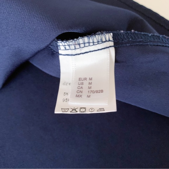 Floerns bell sleeve embroidered tunic dress navy size medium - Picture 5 of 7